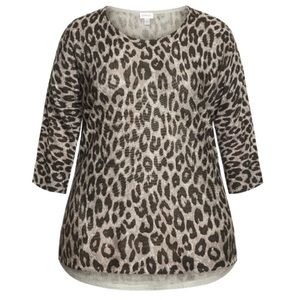 AVENUE | Printed Pullover Sweater